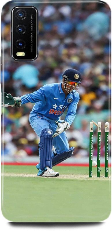 FUGGA Back Cover for Vivo Y20i, V2027, MS, DHONI, 7, MAHENDRA, SINGH, DHONI, CSK, PLAYER  (Multicolor, Hard Case, Pack of: 1)