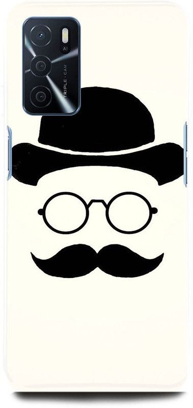 FUGGA Back Cover for OPPO A16, BEARD, BEARDO, MOOCH, LOVER, MOOCH  (White, Hard Case, Pack of: 1)