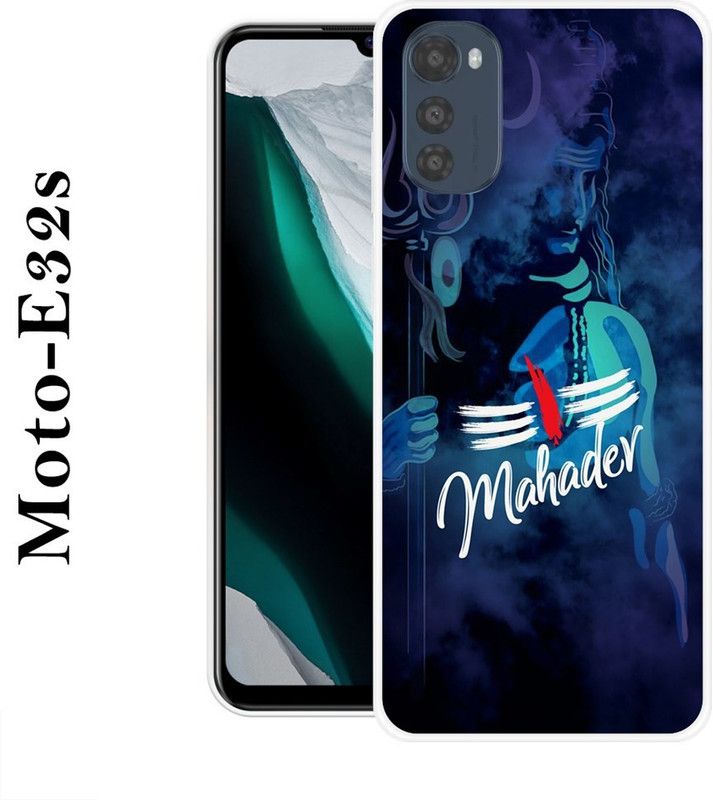 Sswastik Back Cover for Motorola Moto E32s  (Black, Blue, Grip Case, Silicon)