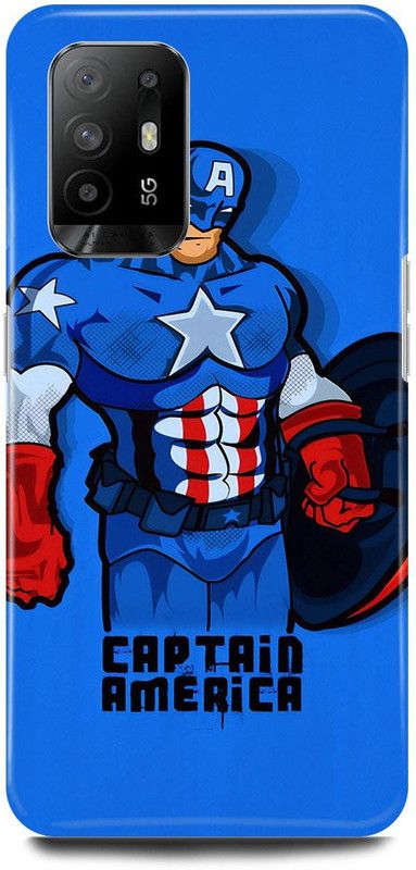 FIKORA Back Cover for Oppo F19 Pro PLUS 5G, CAPTAIN, AMERICA, AVENGER, AVENGERS, SHIELD  (Blue, Hard Case, Pack of: 1)