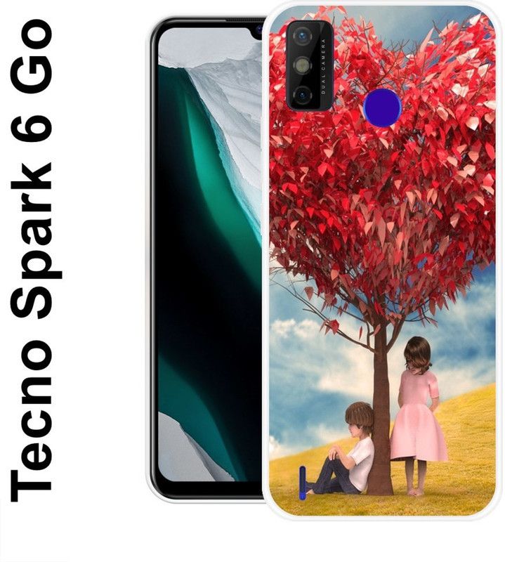 REALKING Back Cover for Tecno Spark 6 Go, Tecno Spark Go 2021  (Multicolor, Grip Case, Silicon)