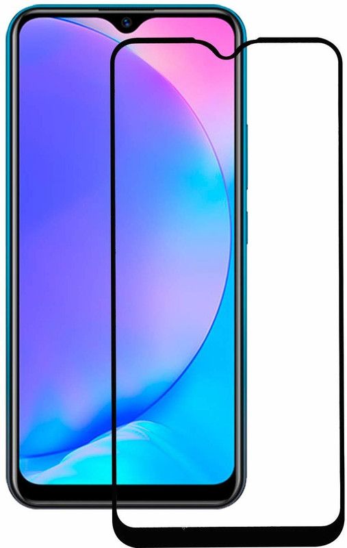 alphax Edge To Edge Tempered Glass for Realme C15  (Pack of 1)
