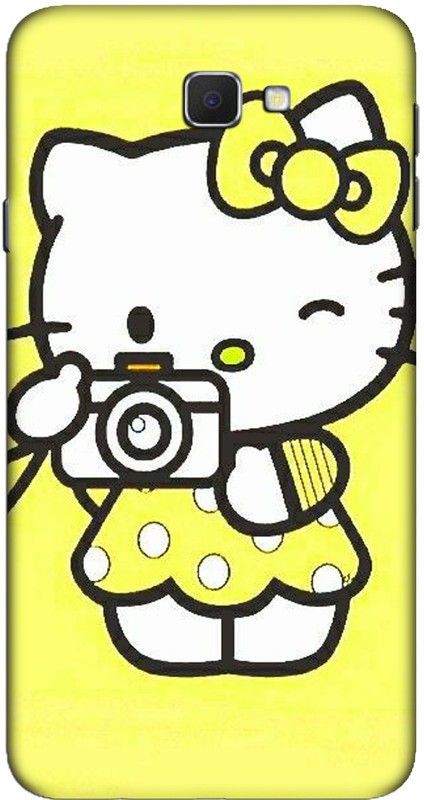 CROKIAN Back Cover for Samsung Galaxy J7 Prime Hello Kitty Back Cover  (Yellow, Hard Case, Pack of: 1)