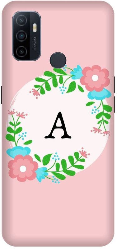 PHONE WALEY.COM Back Cover for OPPO A33 (4G) , CPH2137 ,A letter,A name A word , Printed Back Cover  (Pink, Hard Case, Pack of: 1)