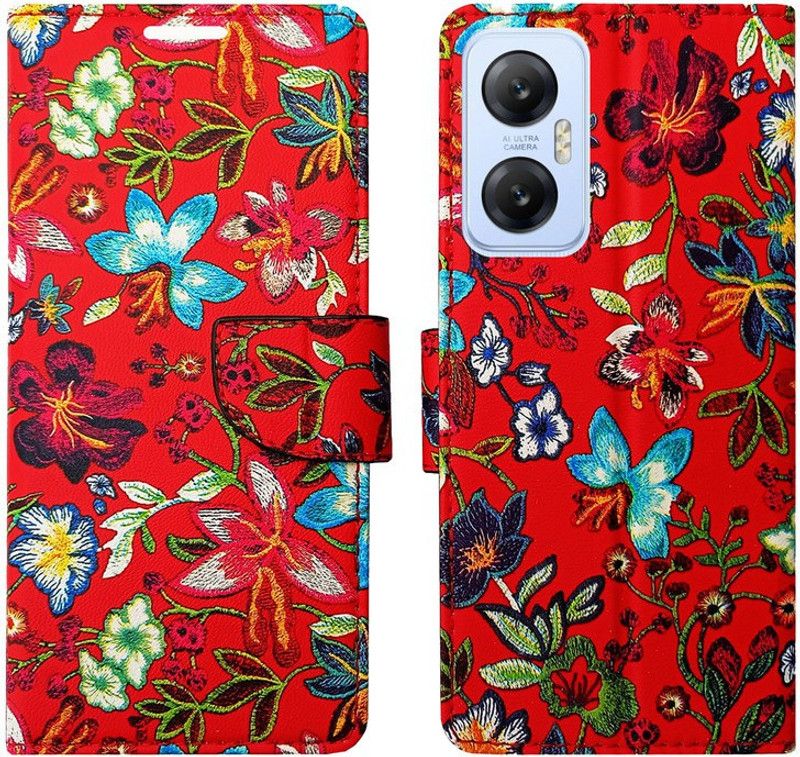 Dhar Flips Flip Cover for Infinix Hot 20 5G  (Red, Magnetic Case, Pack of: 1)