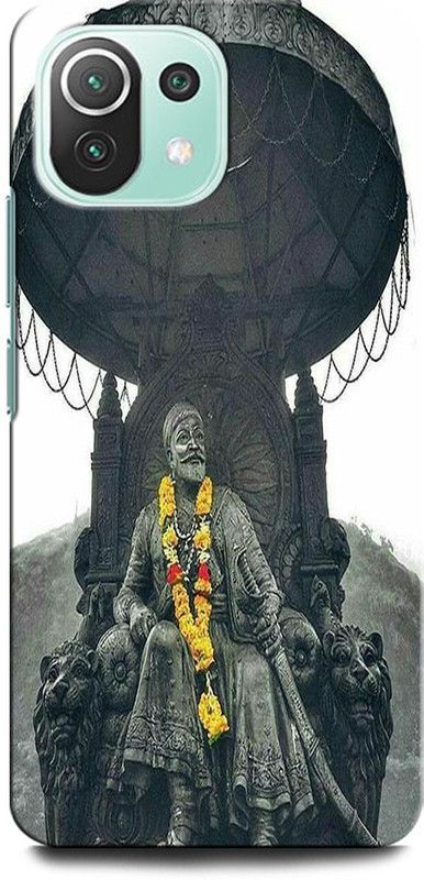 ORBIQE Back Cover for Mi 11 Lite, Xiaomi 11Lite NE SHIVAJI, CHATRAPATI SHIVAJI MAHARAJ, INDIAN KING  (Multicolor, Hard Case, Pack of: 1)