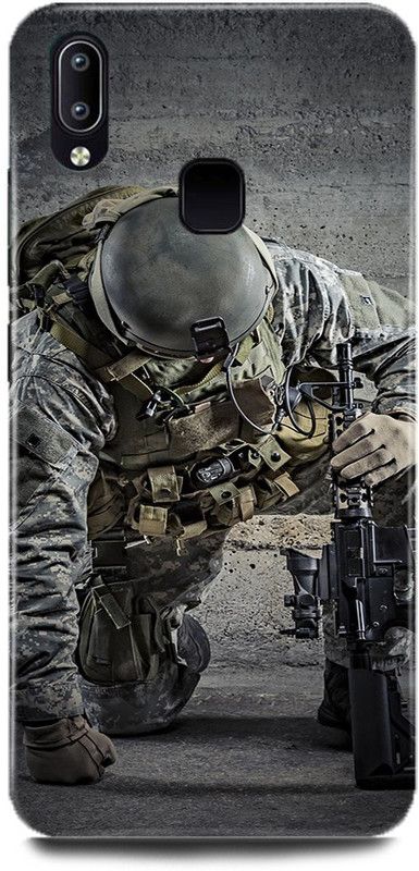 DIKRO Back Cover for Vivo Y93, 1814, FOJI, INDIAN, ARMY, SOLDIER  (Multicolor, Hard Case)