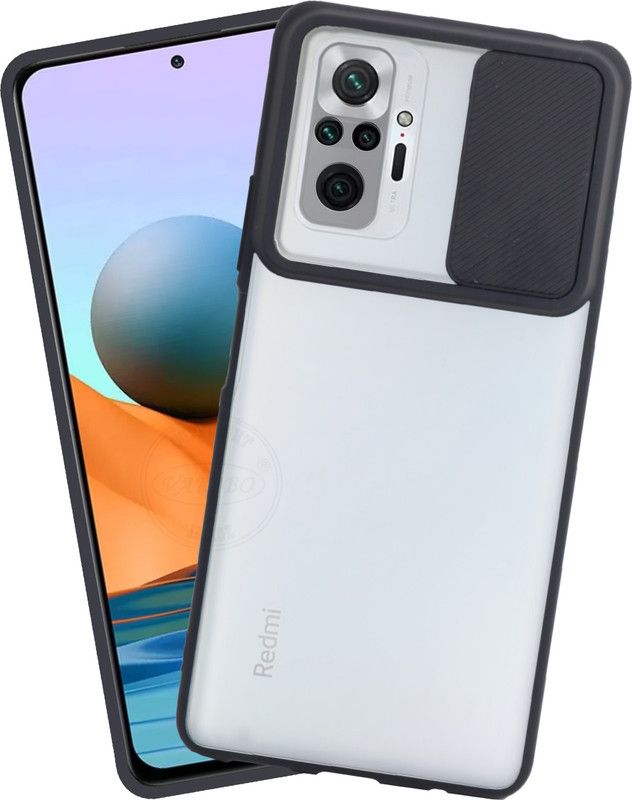 VAKIBO Back Cover for MI Redmi Note 10 Pro  (Black, Grip Case, Pack of: 1)