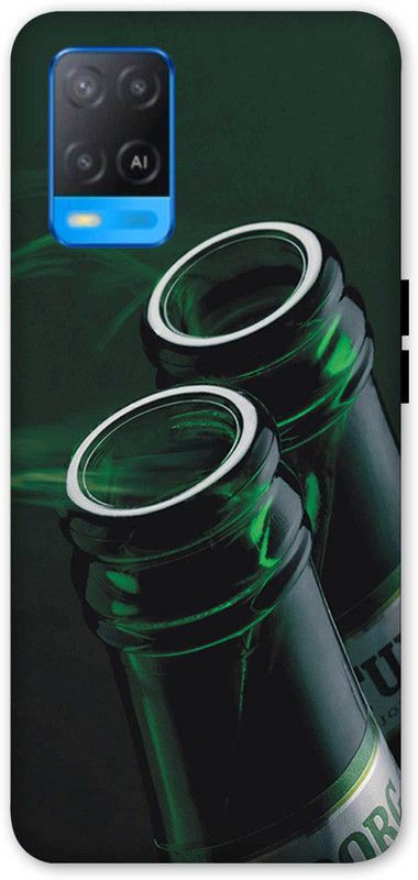 NDCOM Back Cover for OPPO A54  (Green, Hard Case, Pack of: 1)