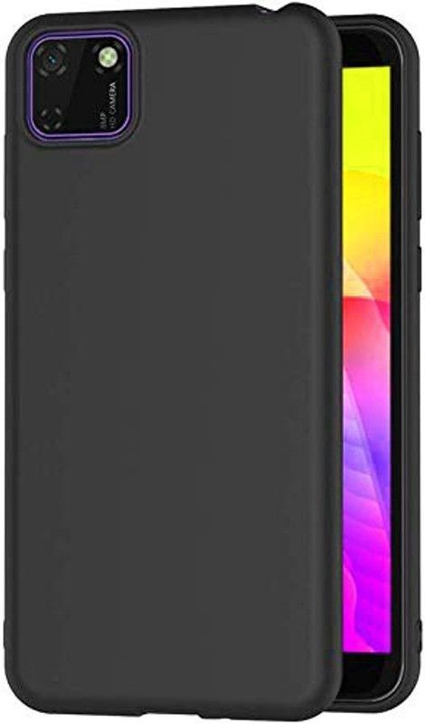 Lilliput Back Cover for Honor 9s  (Black, Silicon, Pack of: 1)
