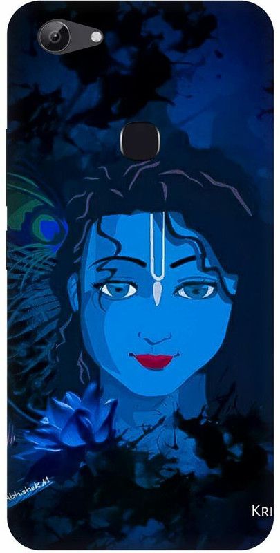 FRONK Back Cover for vivo Y81, vivo 1803 KRISHNA, KRISHAN, JI, KANHAIYA, KANHA  (Blue, Hard Case, Pack of: 1)