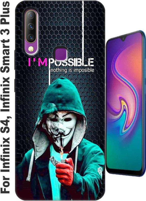 YorKtoLene Back Cover for Infinix S4/ Infinix Smart 3 Plus 2614  (Black, Shock Proof, Silicon, Pack of: 1)