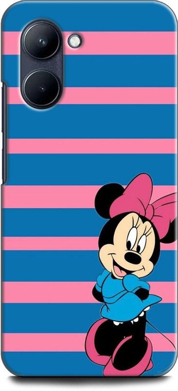 WallCraft Back Cover for Realme C33, RMX3624 MINNIE MOUSE, FINE PINK ART, CARTOON, DISNEY  (Multicolor, Dual Protection, Pack of: 1)