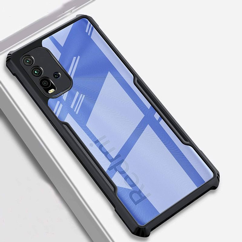 Vascase Back Cover for Redmi 9 Power  (Black, Transparent, Pack of: 1)