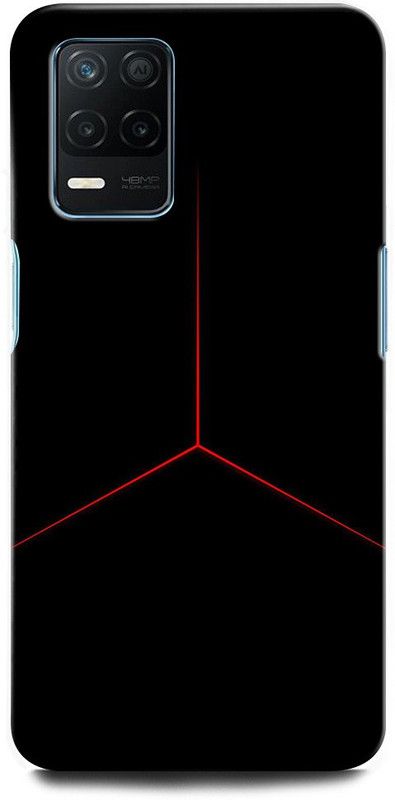 GRAFIQE Back Cover for Realme 8 5G BLACK, RED, LOGO, STAR  (Multicolor, Shock Proof, Pack of: 1)