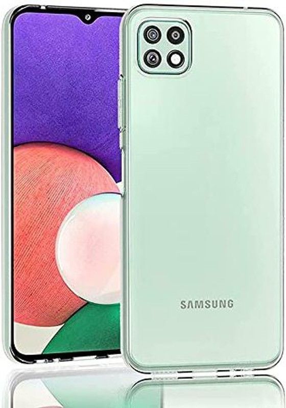 DIMALO Back Cover for SAMSUNG Galaxy A22 5G  (Transparent, Shock Proof, Silicon, Pack of: 1)