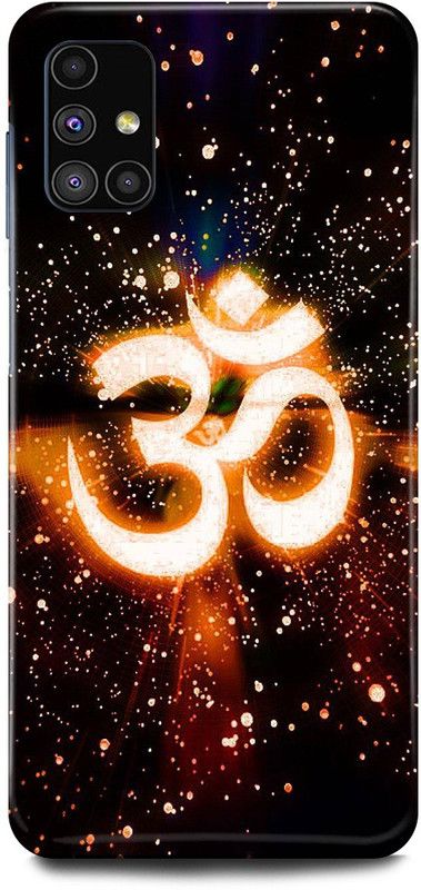 FRONK Back Cover for SAMSUNG Galaxy A71, OM, SIGN, LOGO, MAHADEV, SHIV  (Orange, Hard Case, Pack of: 1)