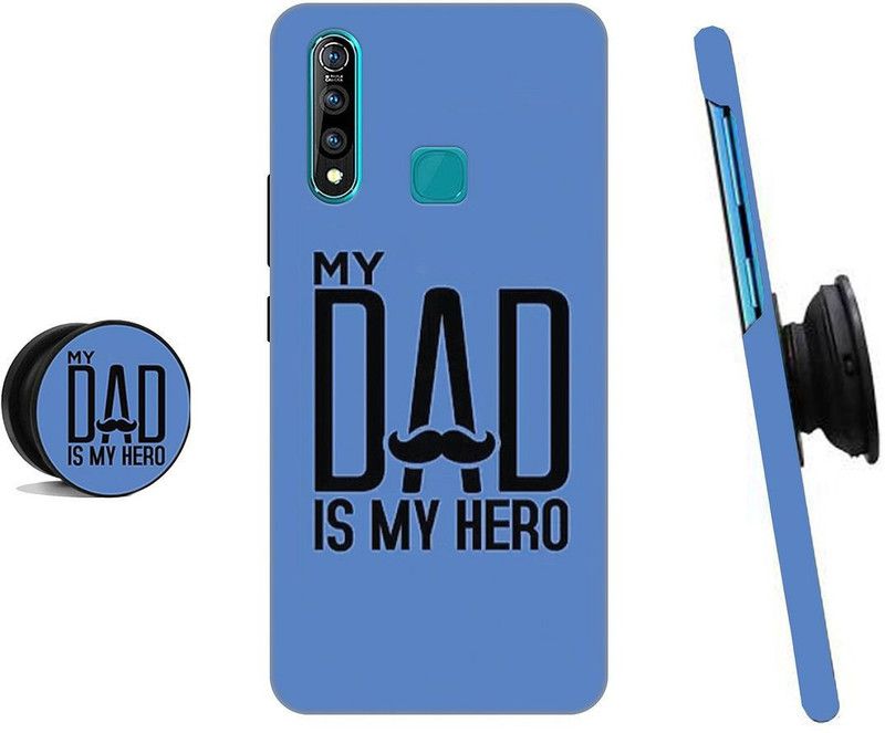 MY SWAG Back Cover for Vivo Z1 Pro  (Black, Blue, Cases with Holder)