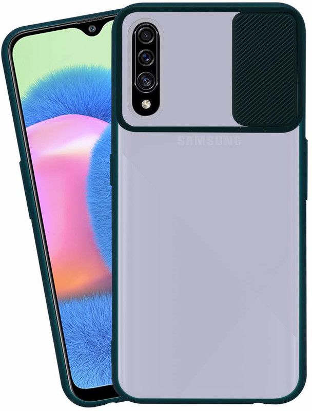 Shining Stars Bumper Case for Samsung Galaxy A50  (Green, Camera Bump Protector, Pack of: 1)