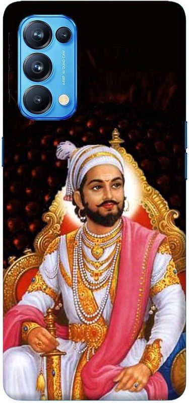 NDCOM Back Cover for OPPO Reno5 Pro Chhatrapati shivaji Maharaj Printed  (Multicolor, Hard Case, Pack of: 1)