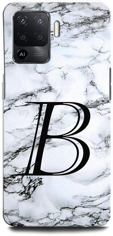 ORBIQE Back Cover for OPPO F19 Pro CPH2285 B, B LETTER, B ALPHABET, DESIGN  (Multicolor, Hard Case, Pack of: 1)
