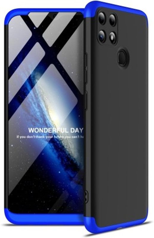 Cermarise Front & Back Case for Realme C25s  (Blue, Dual Protection, Pack of: 1)