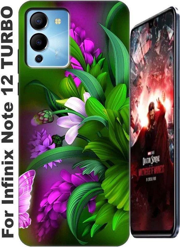 TrenoSio Back Cover for Infinix Note 12 Turbo 2594  (Gold, Grip Case, Silicon, Pack of: 1)