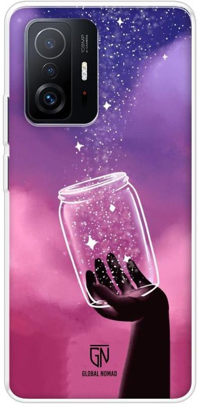 GLOBAL NOMAD Back Cover for Mi 11T Pro 5G  (Pink, Grip Case, Silicon, Pack of: 1)