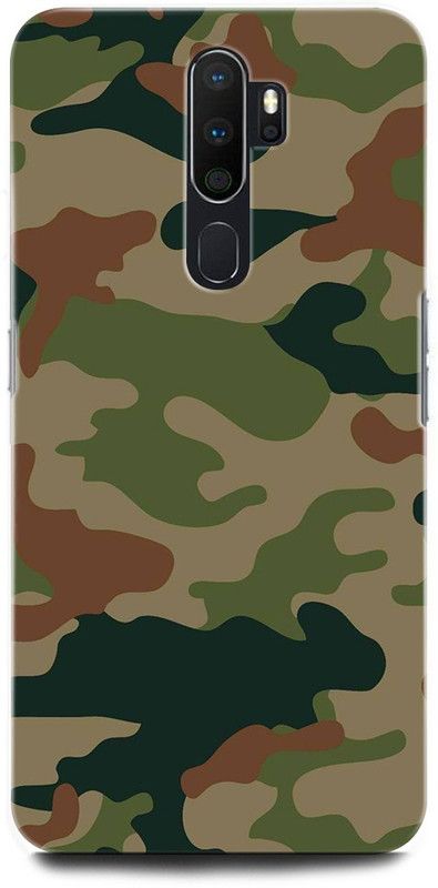 ORBIQE Back Cover for OPPO A5 2020 CPH1933 INDIAN ARMY, TXTURE, ARMY UNIFORM, MILITARY, COMO, COMOFLAGE  (Multicolor, Hard Case, Pack of: 1)