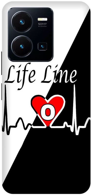FRONK Back Cover for vivo Y35, V2205, O, NAME, LETTER, ALPHABET, LIFELINE  (Black, Hard Case, Pack of: 1)