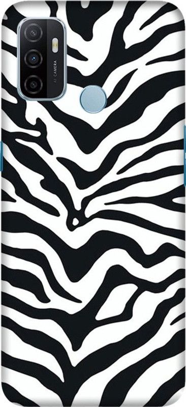 PNBEE Back Cover for Oppo A32, PDVM00 - Zebra Pattern Print  (Multicolor, Hard Case, Pack of: 1)