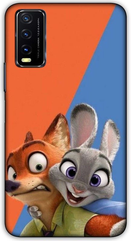 artocus Back Cover for Vivo Y20, Vivo Y20 Squirrels Printed Back Cover  (Multicolor, Shock Proof, Pack of: 1)