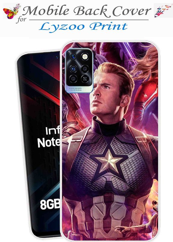 Lyzoo Back Cover for Infinix Note 10 Pro  (Multicolor, Flexible, Silicon, Pack of: 1)