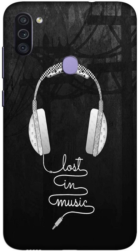 CROKIAN Back Cover for Samsung Galaxy M11 music hedphone Back Cover  (Multicolor, Hard Case, Pack of: 1)