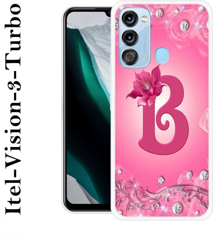 REALKING Back Cover for Itel Vision 3 Turbo  (Pink, Grip Case, Silicon)