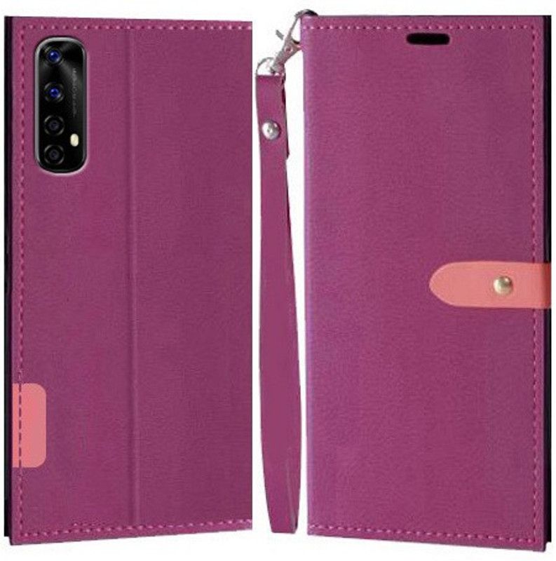 YAYAVAR Flip Cover for Realme Narzo 20 Pro  (Pink, Grip Case, Pack of: 1)