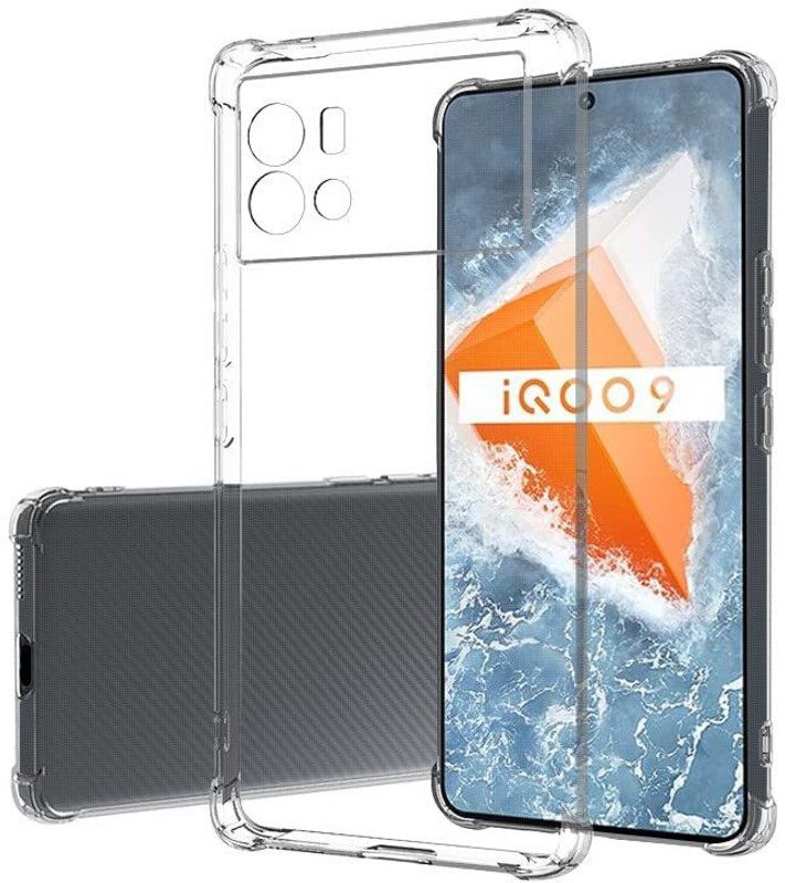 Caseline Back Cover for IQOO 9  (Transparent, Grip Case, Silicon, Pack of: 1)