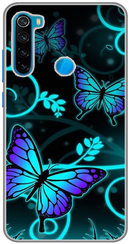 CROKIAN Back Cover for Redmi Note 8 buttarfly Back Cover  (Multicolor, Hard Case, Pack of: 1)