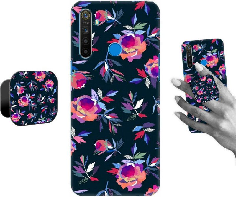 COBIERTAS Back Cover for Realme 5  (Multicolor, Pack of: 2)