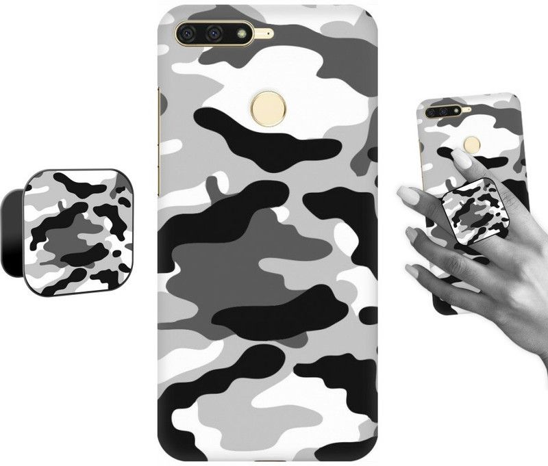 COBIERTAS Back Cover for Honor 7A  (Multicolor, Cases with Holder, Pack of: 2)