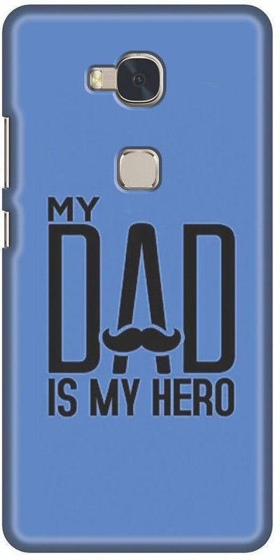 ZAPPY Back Cover for Honor 5X  (Blue, Black, Hard Case)