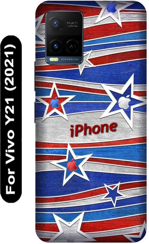 SSMORYA Back Cover for Vivo Y21 2021, Vivo V2111, Apple Design Printed  (Multicolor, Hard Case, Pack of: 1)