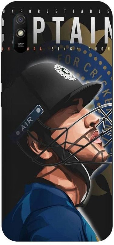 PICHKU Back Cover for REDMI 9i SPORT-MAHENDRA,SINGH,DHONI,CSK,7,MSD,MAAHI,CHENNAI,SUPER,KING,SPORTS,IPL  (Blue, Hard Case, Pack of: 1)