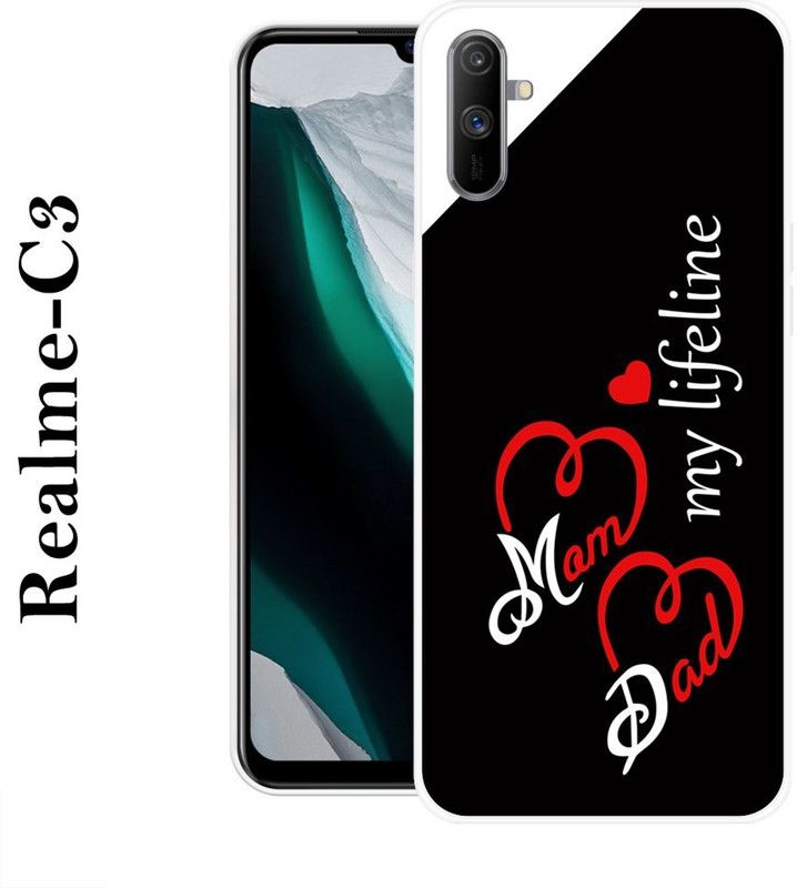KUDI Back Cover for Realme C3  (Multicolor, Silicon)