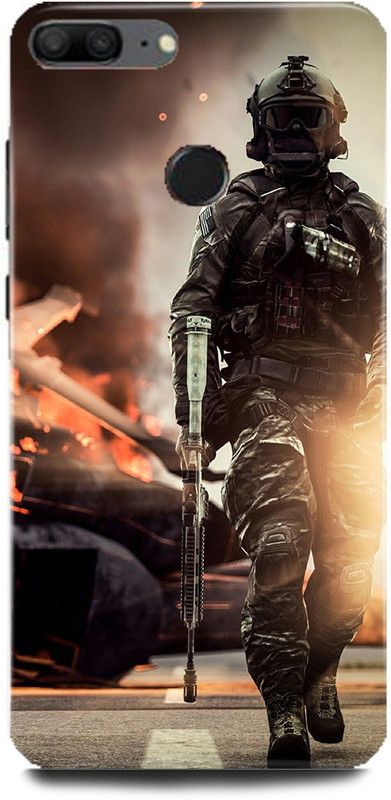 JUGGA Back Cover for Honor 9 Lite, LLD-AL10, INDIAN, ARMY, SOLDIER, MILITRY, FOJI  (Khaki, Hard Case, Pack of: 1)