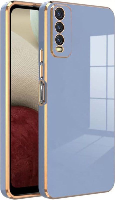 Finaux Back Cover for Vivo Y20  (Blue, Shock Proof, Silicon, Pack of: 1)