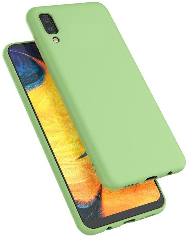 NewSelect Back Cover for SAMSUNG M01  (Green, Grip Case, Pack of: 1)