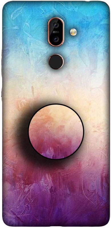 NDCOM Back Cover for NOKIA 7 PLUS Colorful Painting Texture Printed  (Multicolor, Hard Case, Pack of: 1)