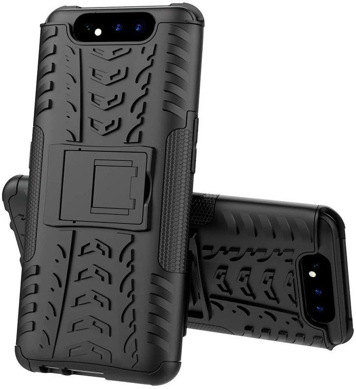 SmartPoint Bumper Case for Samsung Galaxy A80  (Black, Rugged Armor, Pack of: 1)