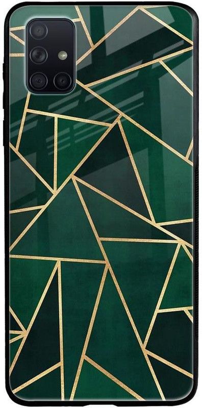 QRIOH Back Cover for Samsung Galaxy A51  (Green, Grip Case, Silicon, Pack of: 1)